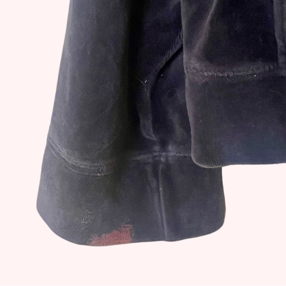 Covington brown Velour Full zip down sweater casual y2k button collar XL - Picture 11 of 11